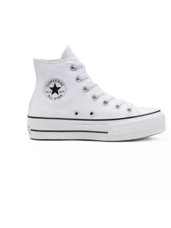 Converse Shoes - Converse White High-Top Platform Chuck Taylor Sneakers
